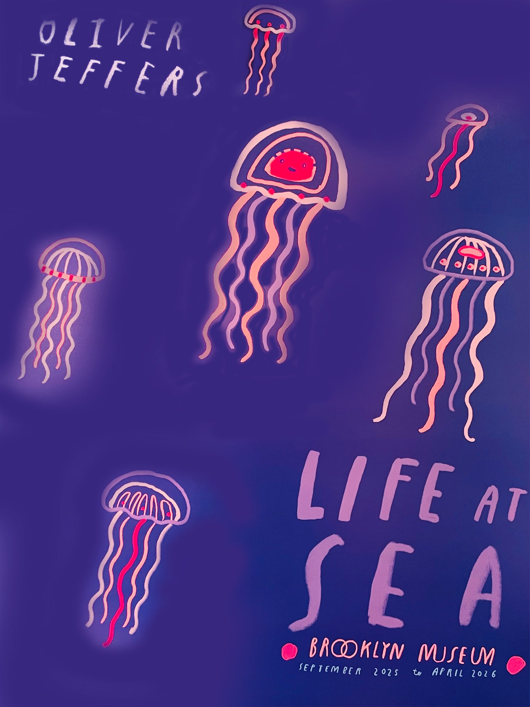 Oliver Jeffers 'Life at Sea' Poster, Jellyfish – Brooklyn Museum