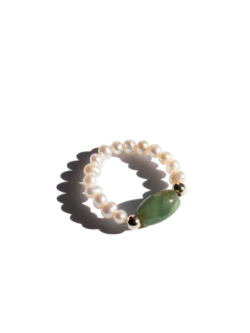 Isa Jade and Beaded Pearl Stretch Ring – Brooklyn Museum
