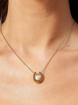 Libra Pearl Pendant Necklace