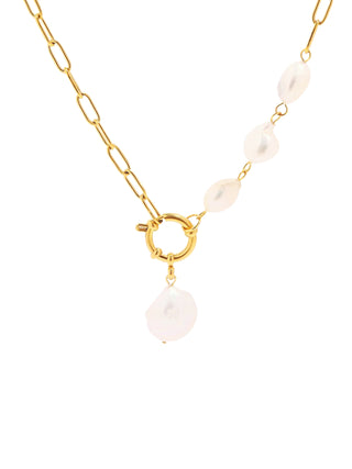 Andromeda Paperclip Freshwater Pearl Necklace