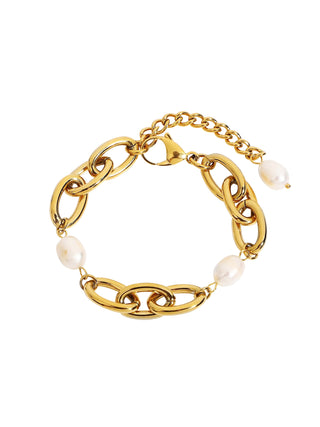 Andromeda Freshwater Pearl Cable Chain Bracelet