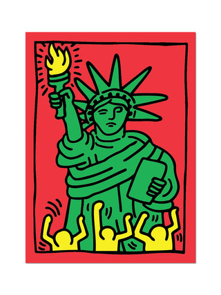Statue of Liberty Sticker by Keith Haring