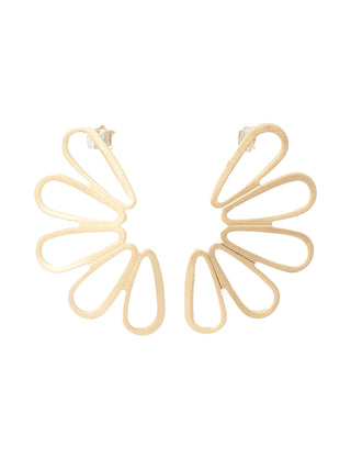 Floralique Earrings, Gold