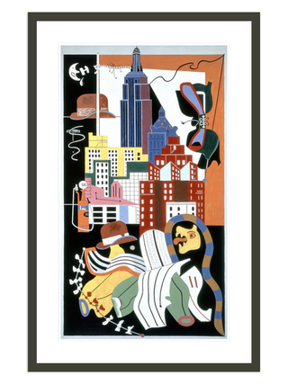 New York Mural Print by Stuart Davis