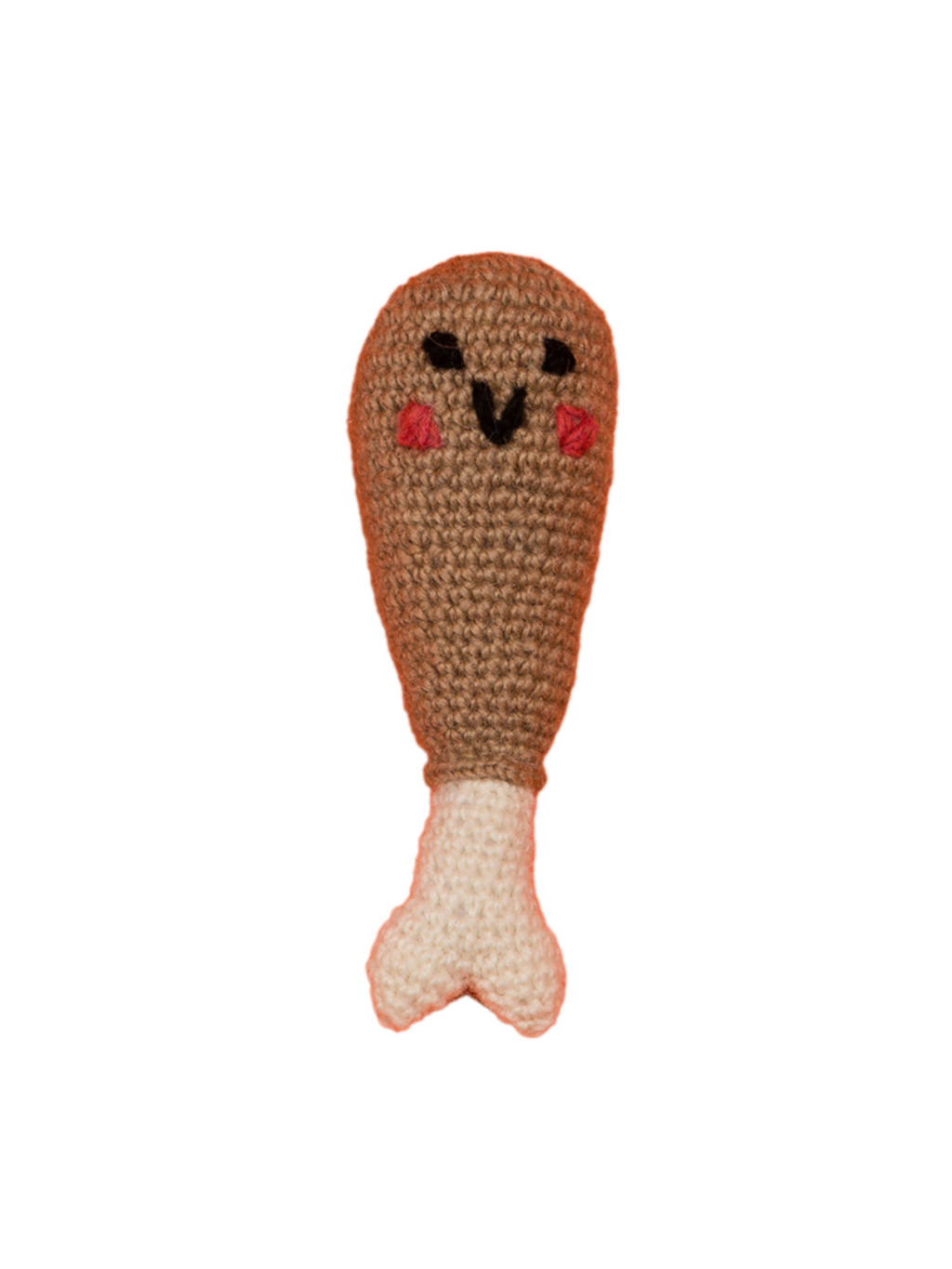 Hand Knit Peanut Butter Dog Toy