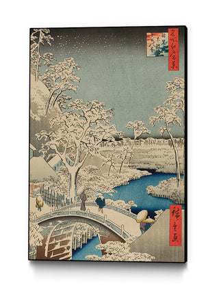 Meguro Drum Bridge and Sunset Hill, No. 111 Art Block by Utagawa Hiroshige Art Block
