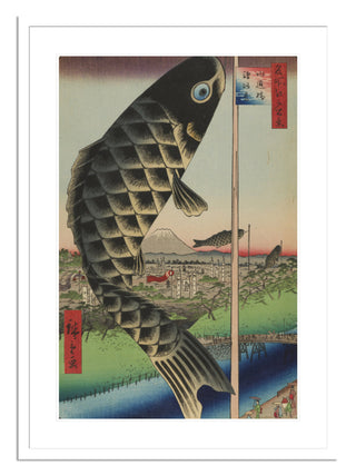 Suido Bridge and Surugadai (Suidobashi Surugadai), No. 48 Print by Utagawa Hiroshige