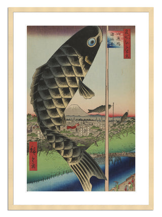 Suido Bridge and Surugadai (Suidobashi Surugadai), No. 48 Print by Utagawa Hiroshige