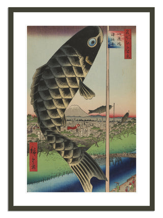 Suido Bridge and Surugadai (Suidobashi Surugadai), No. 48 Print by Utagawa Hiroshige