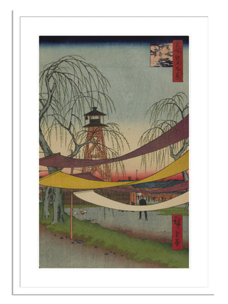 Hatsune Riding Grounds, Bakuro-cho, No. 6 Print by Utagawa Hiroshige