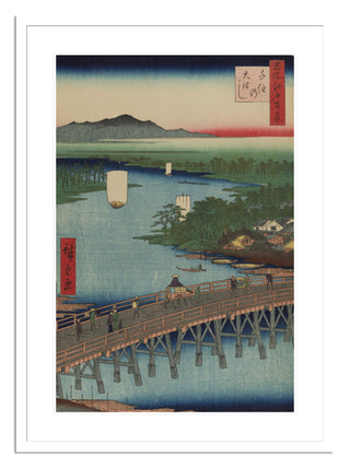 Suido Bridge and Surugadai (Suidobashi Surugadai), No. 48 Print by Utagawa Hiroshige