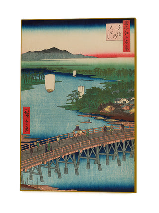Suido Bridge and Surugadai (Suidobashi Surugadai), No. 48 Art Block by Utagawa Hiroshige