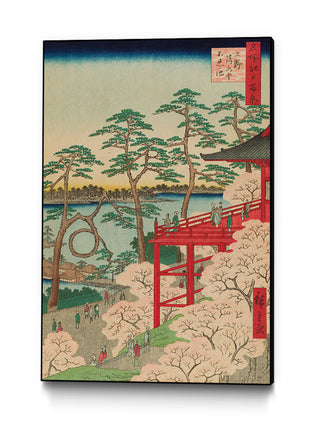 Kiyomizu Hall and Shinobazu Pond at Ueno, No. 11 Art Block by Utagawa Hiroshige