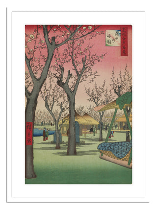 Plum Garden, Kamata (Kamata no Umezono), No. 27 Print by Utagawa Hiroshige