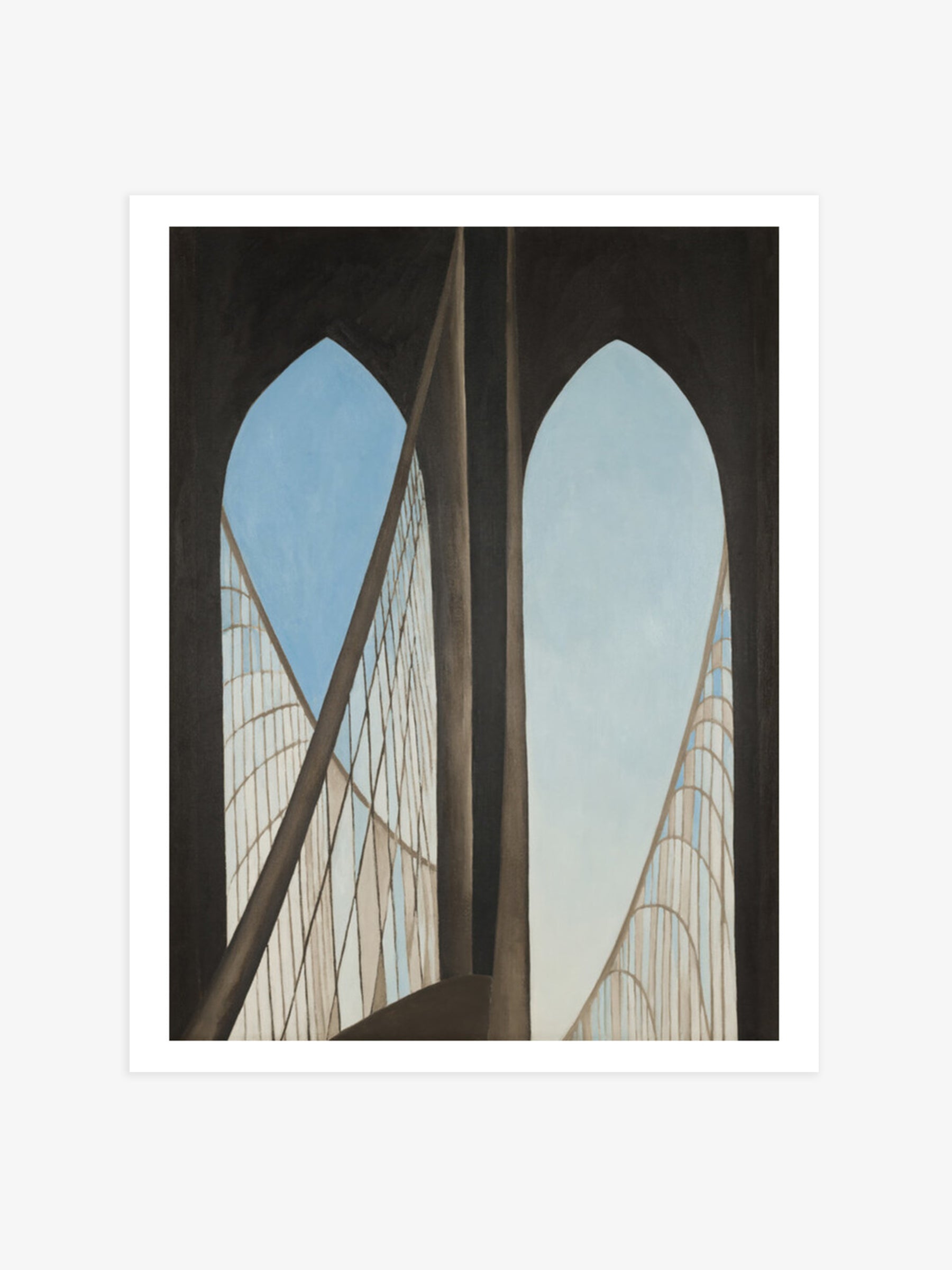 Brooklyn Bridge Print by Georgia O'Keeffe – Brooklyn Museum
