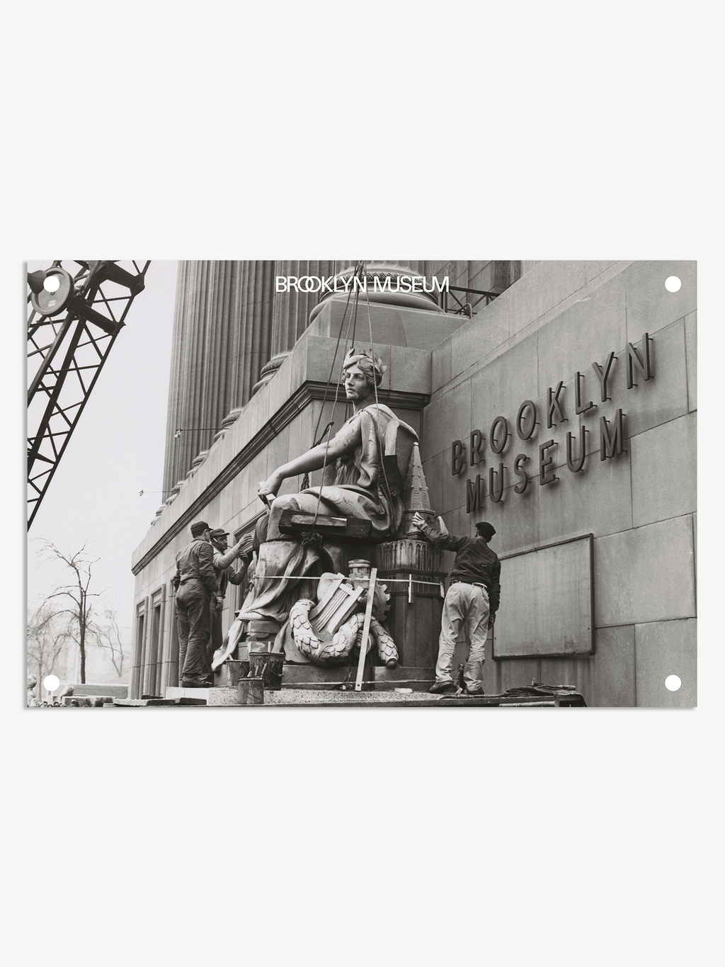 Statue Hoisting Hoisting The Statue Brooklyn Poster by Daniel Chester French – Brooklyn ...