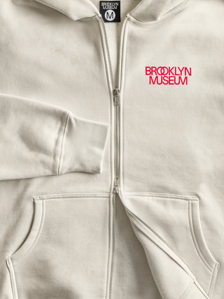 Classic Zip Hoodie, Cream