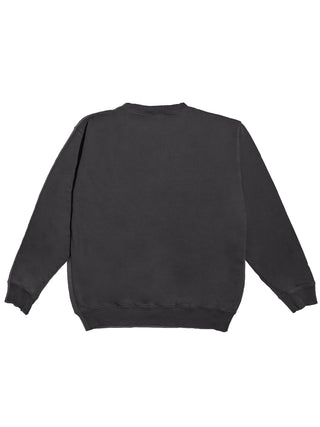Collegiate Crew Sweatshirt, Vintage Black