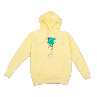 Jumping Beshi Hoodie, Yellow, Unisex