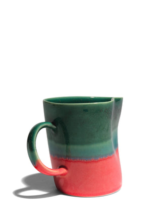 Distorted Mug, Pink Blue Green