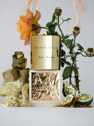 Broken Rosary Candle, Gold