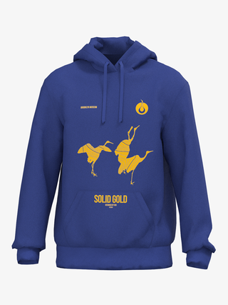 Solid Gold Crane Hoodie, Lapis