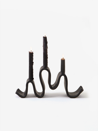 Wyat Candelabra, Black