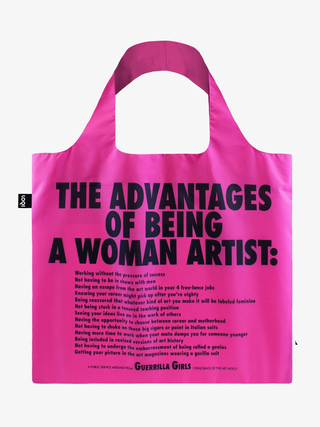 The Advantages Of Being A Woman Artist Recycled Bag by Guerrilla Girls