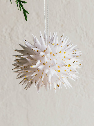 Jezyki Ornament - White / Goldflake