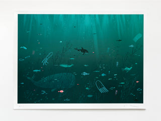 Oliver Jeffers 'Life at Sea' Giclée Print with screen print finish, Limited to an Edition of 75