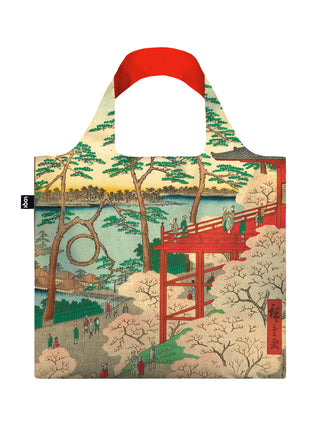 Kiyomizu Hall and Shinobazu Pond at Ueno by Utagawa Hiroshige Tote