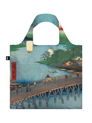 Senju Great Bridge by Utagawa Hiroshige Tote