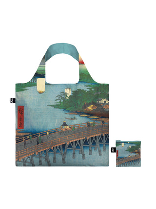 Senju Great Bridge by Utagawa Hiroshige Tote