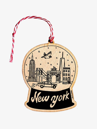 New York City Wood Ornament