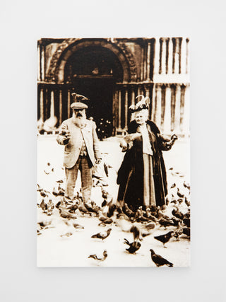 Claude Monet and Alice in Piazza San Marco, Venice Postcard