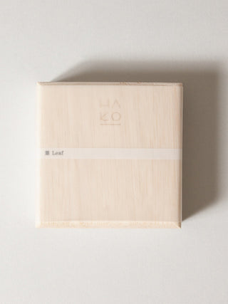 Wooden Box Set of Six Ha Ko Paper Incense With Mat and Dish