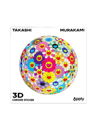 Flowerball 3D Dome Epoxy Sticker by Takashi Murakami