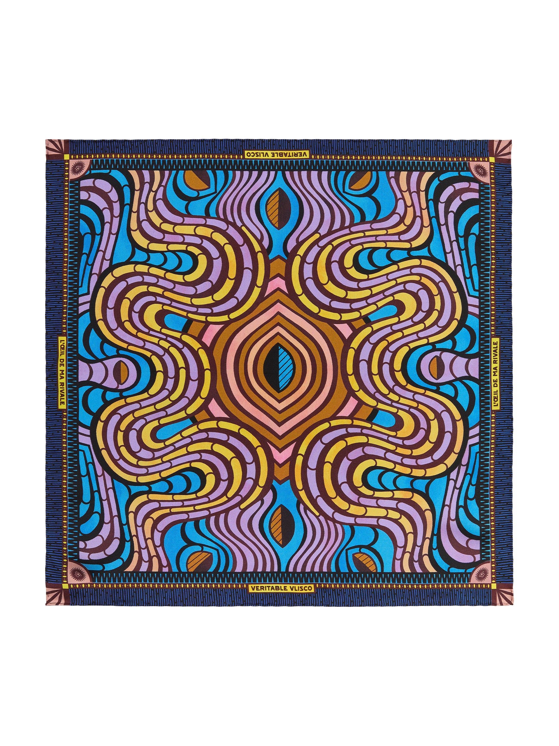 Eyes Silk Scarf by Vlisco – Brooklyn Museum