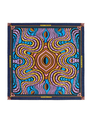 Eyes Silk Scarf by Vlisco