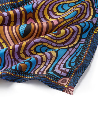 Eyes Silk Scarf by Vlisco
