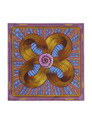 Horsetail Silk Scarf by Vlisco