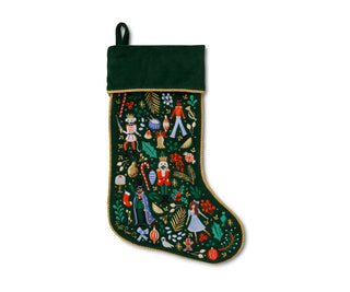 Nutcracker Embroidered Stocking