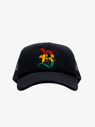 Brooklyn Rasta Trucker Hat - Black
