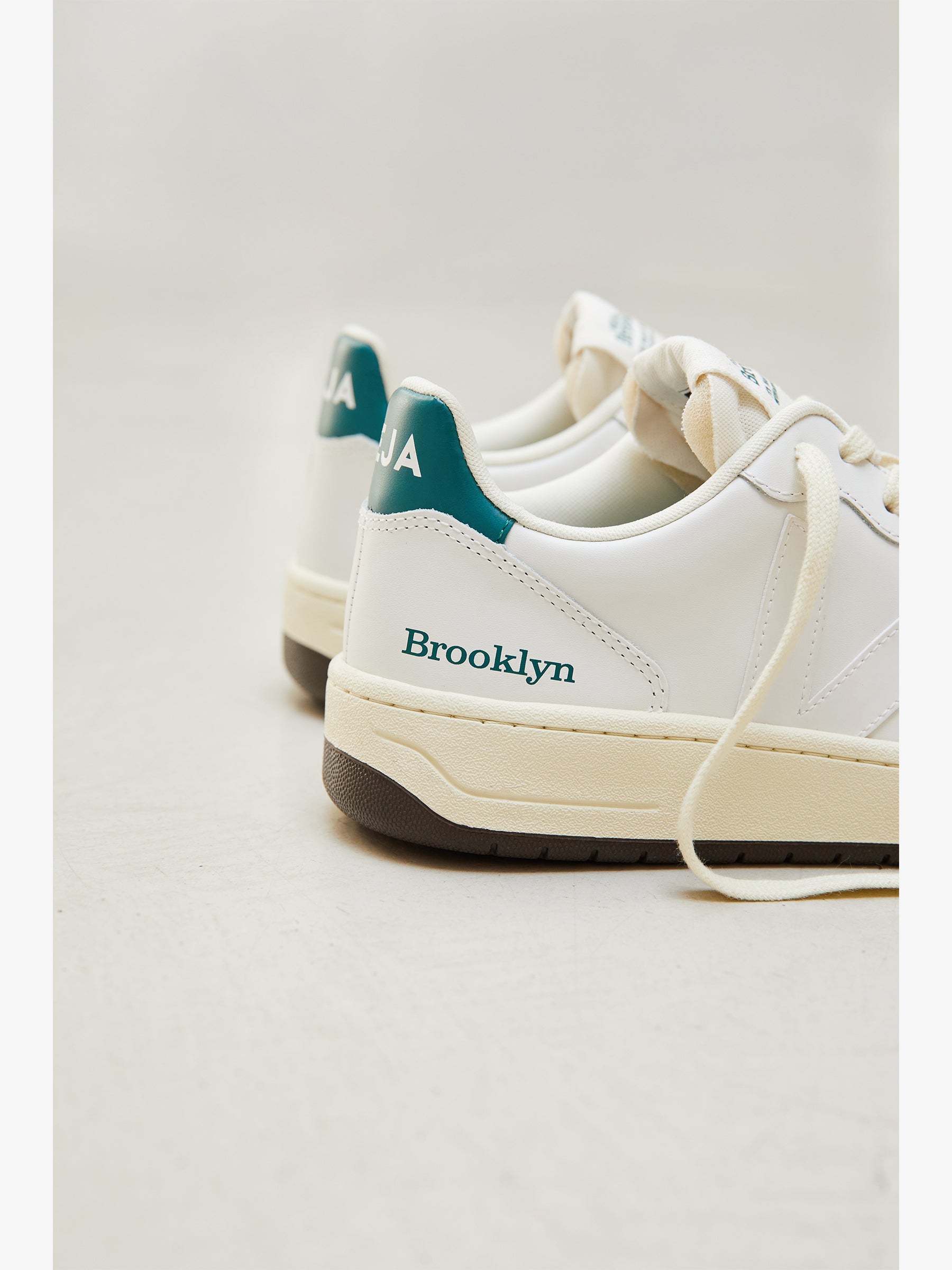V-10 Prime Leather Veja x Brooklyn White Brittany Sneaker