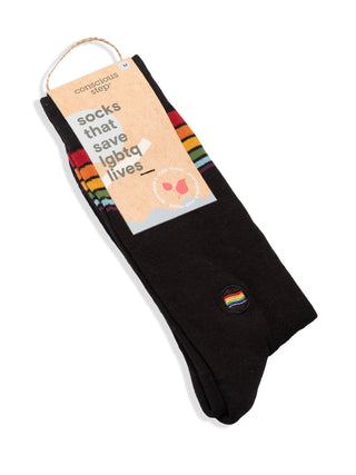 Socks that Save LGBTQ Lives, Classic Rainbow Stripe