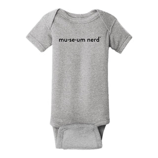 Museum Nerd Phonetic Gray Onesie