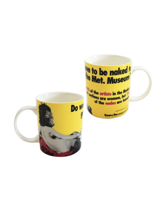 Do Women Have to be Naked Mug by Guerrilla Girls