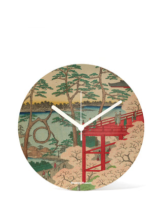 Kiyomizu Hall and Shinobazu Pond at Ueno Wall Clock