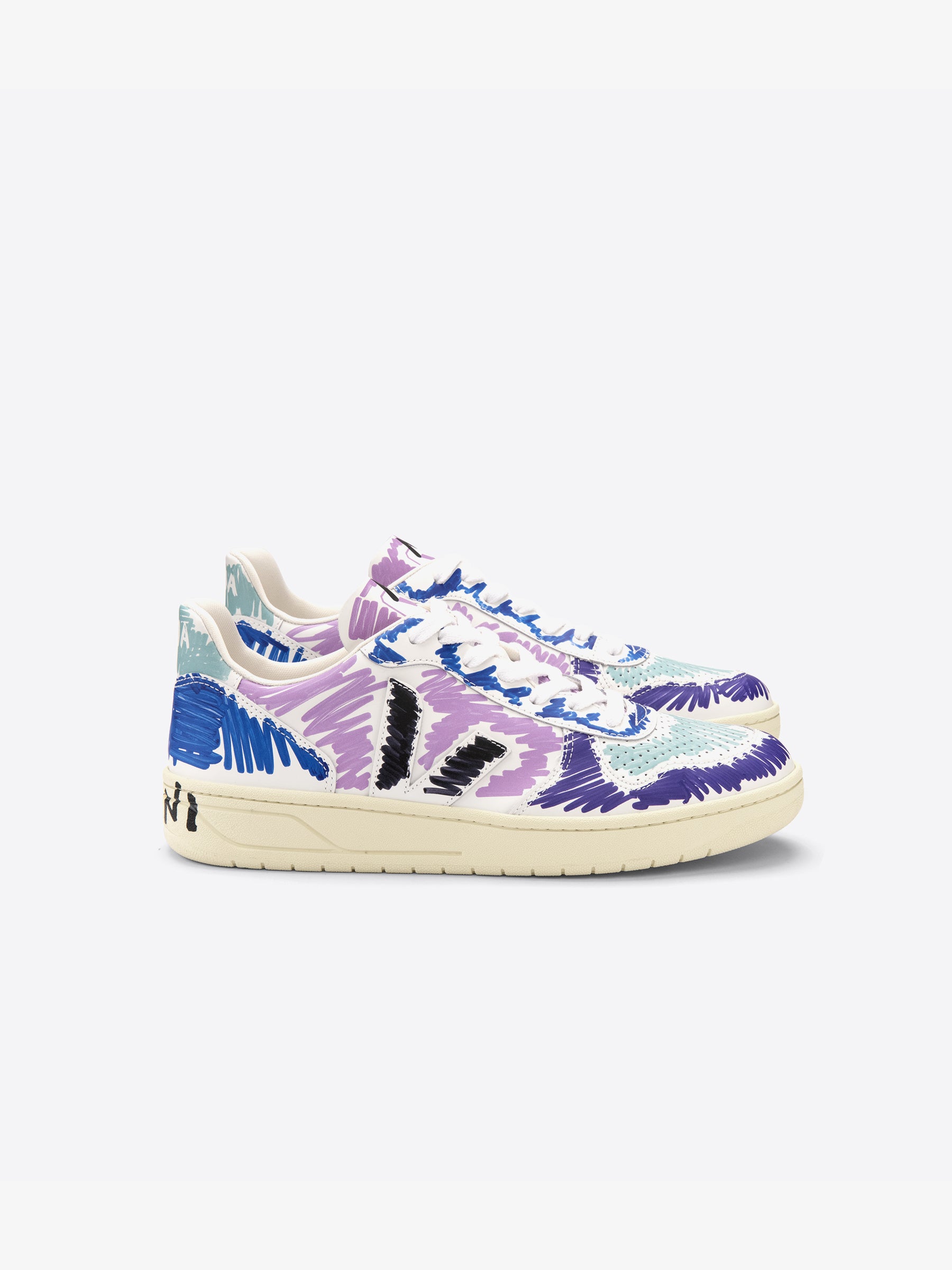 MARNI × VEJA size41 Leather Veja x Marni Orchid Black Sneaker – Brooklyn Museum