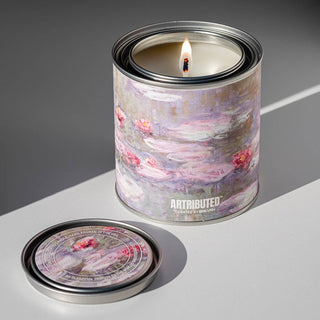 Monet Water Lilies Candle
